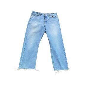 Levi’s Blue High Rise Wedgie Straight Leg  Jeans Size 32